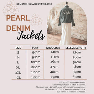 Ivory Denim Pearl Jacket