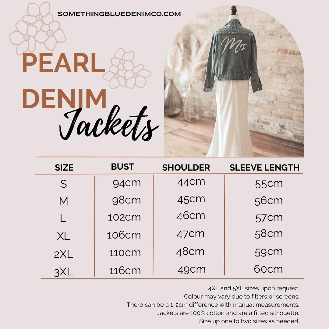 Black Denim Pearl Jacket